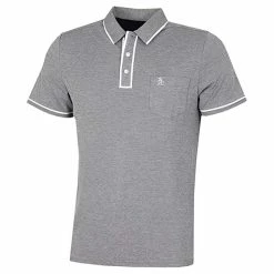 Original Penguin Gents Earl Performance Polo Shirt Asphalt (085)