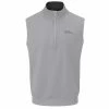 Oscar Jacobson Gents Trent Tour Gilet Light Grey - Black
