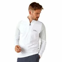 Oscar Jacobson Gents Lodstock Tour Mid Layer White - Lunar Grey -Cheap Footwear Store P OJTOP0039OSCARJACOBSONMIDLAYERWHITEGREYGENTS 2 L