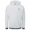 Oscar Jacobson Gents Travis Full Zip Hoodie White - Navy