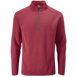 Ping Gents Ramsey ½ Zip Top Red Marl