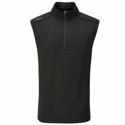 Ping Gents Ramsey ½ Zip Fleece Vest Black