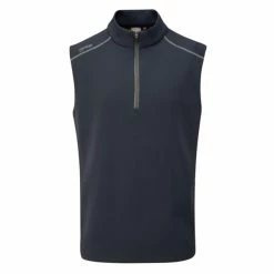 Ping Gents Ramsey ½ Zip Fleece Vest Navy