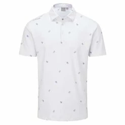 Ping Gents Two Tone Polo Shirt Cool Lilac