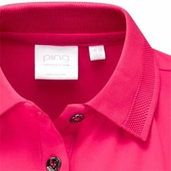 Ping Ladies Solene Sleeveless Polo Shirt Rosebud -Cheap Footwear Store P P93457PINGSHIRTROSEBUD6RBLADIES 1 L