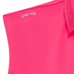 Ping Ladies Solene Sleeveless Polo Shirt Rosebud -Cheap Footwear Store P P93457PINGSHIRTROSEBUD6RBLADIES 2 L