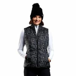 Ping Ladies Cece Padded Reversible Vest Black Multi - Black -Cheap Footwear Store P P93576PINGVESTBLACKMULTIBLACKLADIES 4 L