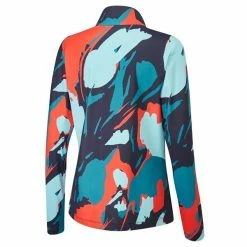 Ping Ladies Lois ¼ Zip Long Sleeve Navy Multi -Cheap Footwear Store P P93579PINGTOPNAVYMULTILADIES 1 L