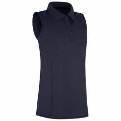 ProQuip Ladies Pro Tech Sleeveless Polo Navy
