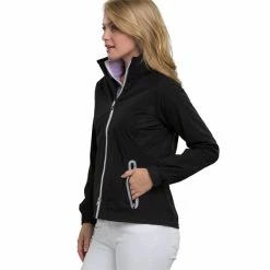 Zero Restriction Ladies Olivia Hooded Waterproof Jacket Black - Metallic Silver 10 Zero Restriction Ladies Olivia Hooded Waterproof Jacket Black - Metallic Silver -Cheap Footwear Store P R299LZERORESLADIESOLIVIAHOODWPJKTBLKMETSILVER080 3 L