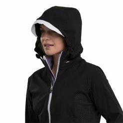 Zero Restriction Ladies Olivia Hooded Waterproof Jacket Black - Metallic Silver 11 Zero Restriction Ladies Olivia Hooded Waterproof Jacket Black - Metallic Silver -Cheap Footwear Store P R299LZERORESLADIESOLIVIAHOODWPJKTBLKMETSILVER080 4 L