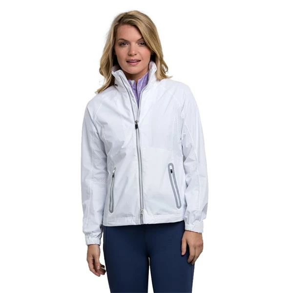 Zero Restriction Ladies Olivia Hooded Waterproof Jacket White 3 Zero Restriction Ladies Olivia Hooded Waterproof Jacket White