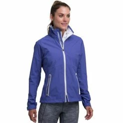 Zero Restriction Ladies Olivia Hooded Waterproof Jacket Lapis 4122