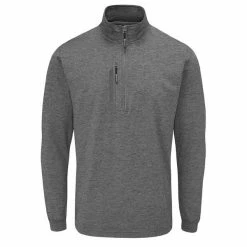 Stuburt Gents Ellwood Midlayer Top Onyx Marl
