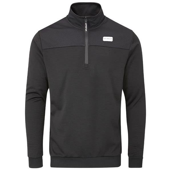Stuburt Gents Active-Tech Zip Neck Top Black 3 Stuburt Gents Active-Tech Zip Neck Top Black