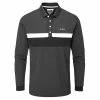 Stuburt Gents Motion Long Sleeve Polo Shirt Onyx