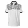 Stuburt Gents Monarch Polo Shirt White - Slate Grey -Cheap Footwear Store P SBTS1232STUBURTSHIRTWHITESLATEGREYGENTS L