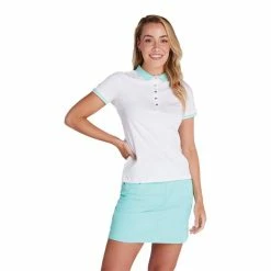 Green Lamb Ladies Ella Club Polo Shirt White - Opal -Cheap Footwear Store P SG21860GREENLAMBSHIRTWHITEOPALLADIES 5 L