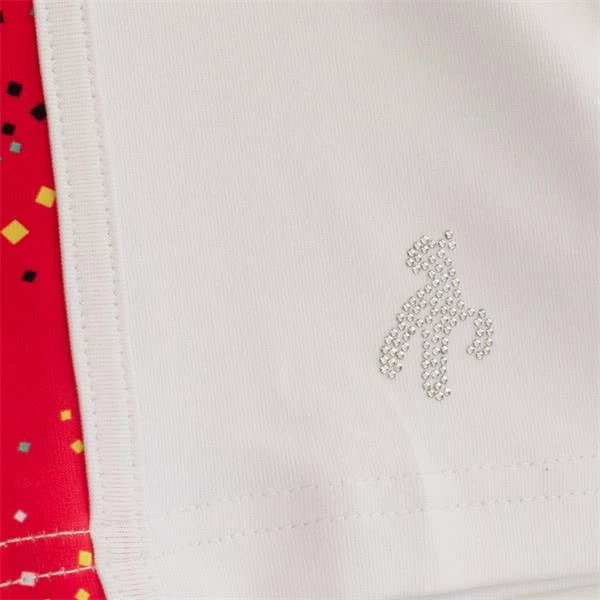 Green Lamb Ladies Ember Printed Panels Polo Shirt Diamonds 7 Green Lamb Ladies Ember Printed Panels Polo Shirt Diamonds - Image 5