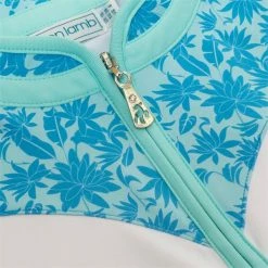 Green Lamb Ladies Erin Sleeveless Zip Neck Polo Shirt Botanical -Cheap Footwear Store P SG21868GREENLAMBSHIRTBOTANICALLADIES 6 L