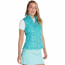 Green Lamb Ladies Kathleen Quilted Printed Gilet Palm -Cheap Footwear Store P SG21879GLLADIESKATHLEENQUILTEDPRINTGILETPALM L