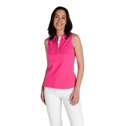 Green Lamb Ladies Kathleen Sleeveless Club Polo Shirt Magenta 10 Green Lamb Ladies Kathleen Sleeveless Club Polo Shirt Magenta -Cheap Footwear Store P SG22917GREENLAMBSHIRTMAGENTALADIES 2 L