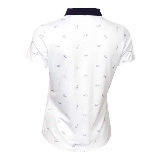 Green Lamb Ladies Katia Print Polo Shirt Birdie 4 Green Lamb Ladies Katia Print Polo Shirt Birdie - Image 2