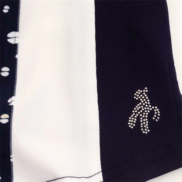 Green Lamb Ladies Kay Sleeveless Printed Panel Polo Shirt Nightsky 8 Green Lamb Ladies Kay Sleeveless Printed Panel Polo Shirt Nightsky - Image 6