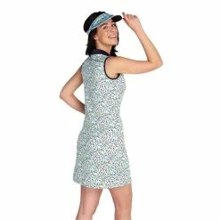 Green Lamb Ladies Kaye Sleeveless Printed Dress Watermark -Cheap Footwear Store P SG22926GREENLAMBDRESSWATERMARKLADIES 3 L