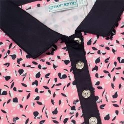 Green Lamb Ladies Melanie Printed Polo Shirt Sepa Print -Cheap Footwear Store P SG23960GREENLAMBSHIRTSEPAPRINTLADIES 5 L