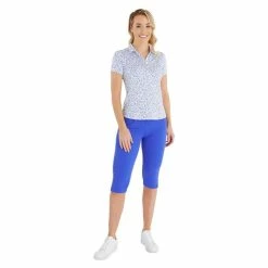 Green Lamb Ladies Melanie Printed Polo Shirt Terrazo Print -Cheap Footwear Store P SG23960GREENLAMBSHIRTTERRAZOPRINTLADIES 4 L