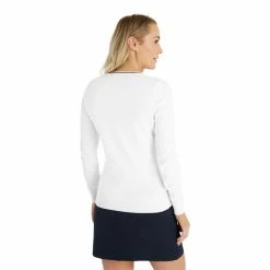 Green Lamb Ladies Madison Cable V-Neck Sweater White -Cheap Footwear Store P SG23970GREENLAMBSWEATERWHITELADIES 3 L