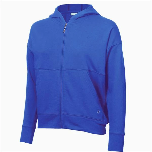 Green Lamb Ladies Maryanne Full Zip Hoodie Cornflower 3 Green Lamb Ladies Maryanne Full Zip Hoodie Cornflower