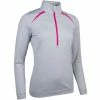 Sunderland Ladies Arosa ¼ Zip Neck Shoulder Panelled Performance Fleece Midlayer Silver - Magenta -Cheap Footwear Store P SUNLC48SUNDERLANDLADIESAROSAZIPTHERMSILVMAG L