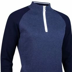 Sunderland Ladies Zonda Zip Neck Lightweight Lined Cotton Sweater Navy Marl - Navy - White -Cheap Footwear Store P SUNLL73SUNDERLANDSWEATERNAVYMARLNAVYWHITELADIES 1 L