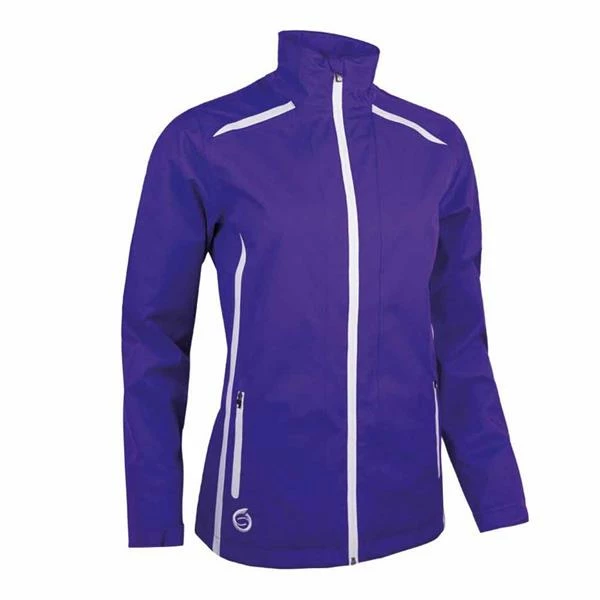 Sunderland Killy Ladies Waterproof Jacket Purple - White 3 Sunderland Killy Ladies Waterproof Jacket Purple - White