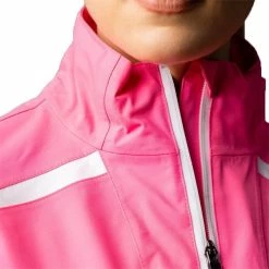 Sunderland Killy Ladies Zip Front Lightweight Panelled Waterproof Jacket Solar Pink - White -Cheap Footwear Store P SUNLR49SUNDERLANDJACKETSOLARPINKWHITELADIES 2 L