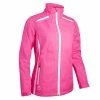 Sunderland Killy Ladies Zip Front Lightweight Panelled Waterproof Jacket Solar Pink - White -Cheap Footwear Store P SUNLR49SUNDERLANDJACKETSOLARPINKWHITELADIES L
