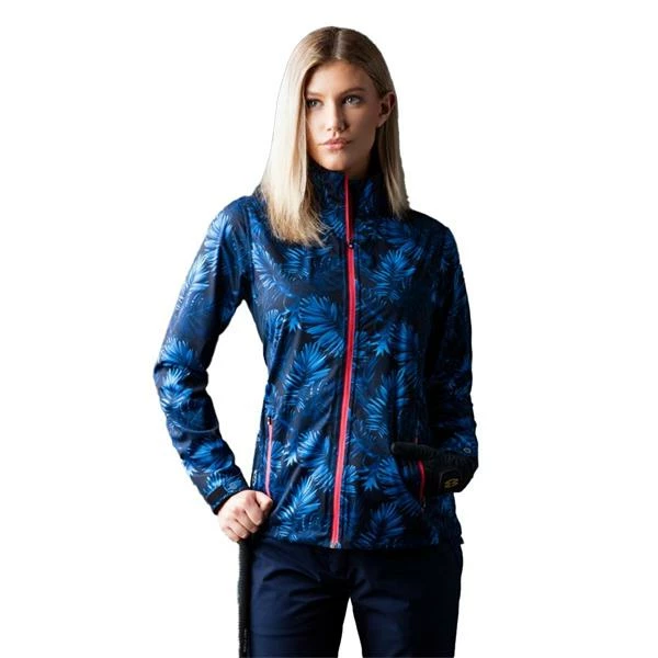Sunderland Ladies Tech-Lite Waterproof Jacket Navy Tropic Print 4 Sunderland Ladies Tech-Lite Waterproof Jacket Navy Tropic Print - Image 2