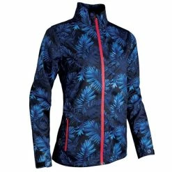Sunderland Ladies Tech-Lite Waterproof Jacket Navy Tropic Print