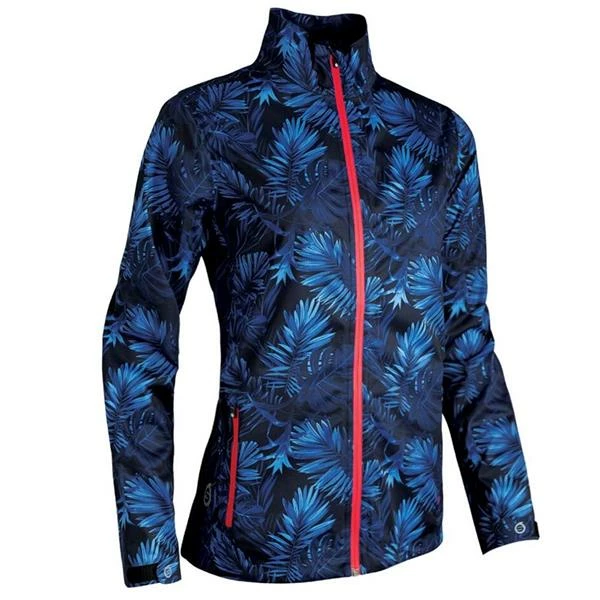 Sunderland Ladies Tech-Lite Waterproof Jacket Navy Tropic Print 3 Sunderland Ladies Tech-Lite Waterproof Jacket Navy Tropic Print