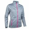 Sunderland Ladies Tech-Lite Waterproof Jacket Silver - Magenta -Cheap Footwear Store P SUNLR80SUNLADIESTECHLITEWPJACKETSILVMAGENTA L