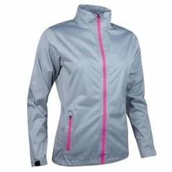 Sunderland Ladies Tech-Lite Waterproof Jacket Silver - Magenta