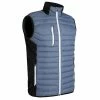 Sunderland Gents Anton Zip Front Padded Stretch Panel Performance Gilet Storm Grey - Black - White