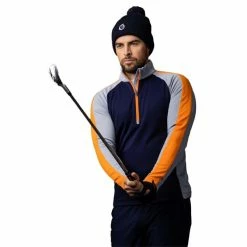Sunderland Gents Aspen Zip Neck Raglan Panelled Showerproof Midlayer Navy - Silver - Lava -Cheap Footwear Store P SUNMM39SUNDERLANDMIDLAYERNAVYSILVERLAVAGENTS 2 L