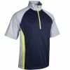 Sunderland Gents Himalayas ½ Sleeve Windshirt Navy - Silver - Citrus