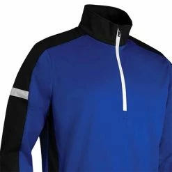 Sunderland Gents Nevada Zip Neck Contrast Panelled Showerproof Windshirt Black - Blue - White -Cheap Footwear Store P SUNMW86SUNGENTSNEVADALSWINDSHIRTBLACKBLUEWHITE 1 L