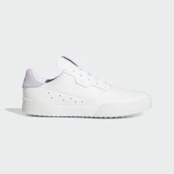 New Junior Adidas Adicross Retro Golf Shoes White / Purple Tint 4 M Ret: $60